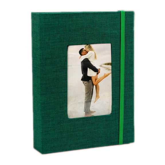 JUANCHENG Linen Cover Photo Album 2x3 Inch Holds 208 Pictures Compact and Stylish