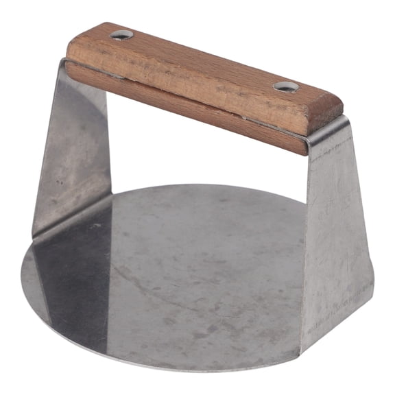 JUANCHENG Paster Press Plate Stainless Steel Pie Press Hand Press Plate Square Or Round Burger Press For Griddles BBQ Kitchen Accessories