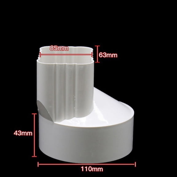 JUANCHENG Pvc Square Gutter Downspout Rainwater Downpipe Pipe Drainage System for Eaves