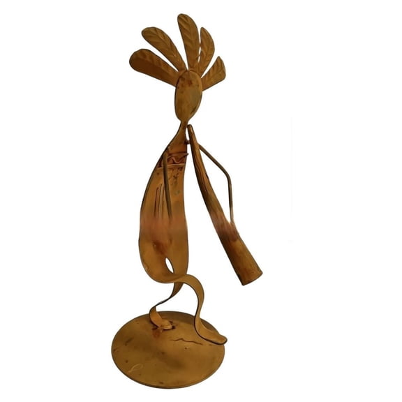JUANCHENG Rustic Metal Indian Playing Suona Abstract FOR SCULPTURE Home Office Decor