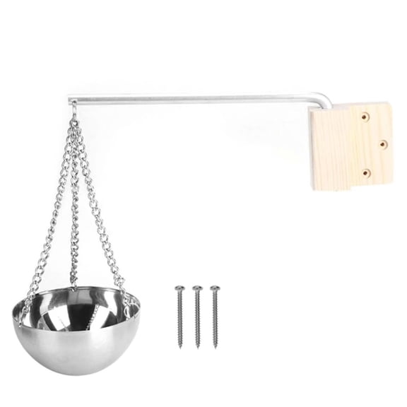 JUANCHENG Stainless Steel Sauna Essential Oil Cup Wood Wall Mount Aroma Diffuser Bowl For Traditional Infrared Spa Room Decoration