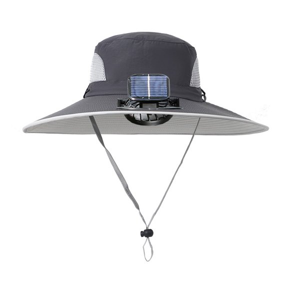 JUANCHENG Sun Hat with Builts in Powerful Fan Solar Charged Sunblocking Hat