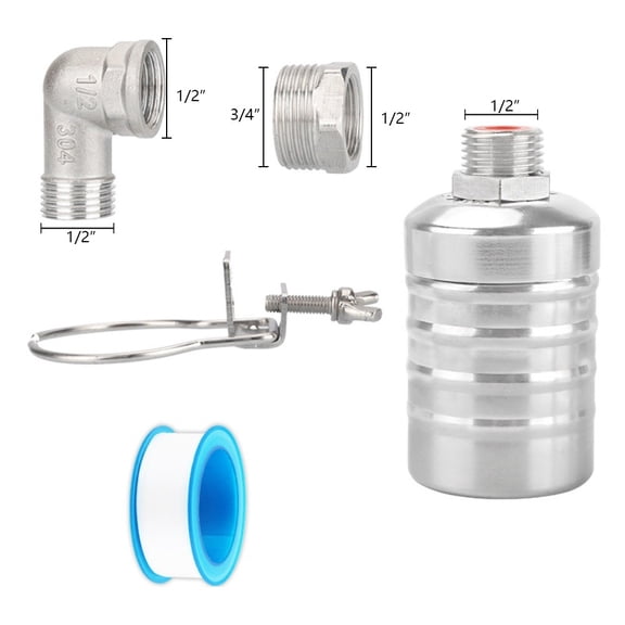 JUANCHENG Water Float Valve 304 Stainless Steel Automatic Water Level Control Float Valve A