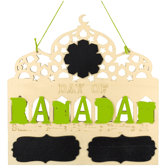 JUANCHENG Wooden Middle Eastern Castle Light Message Board Countdown Wall Hanging Home