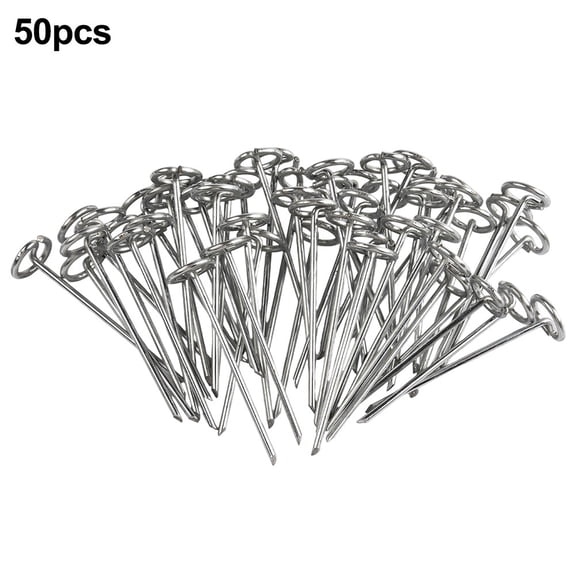 JUANCHENG for Heavy-Duty G-Shaped Ground Stakes for Garden Fabric & Outdoor Carpets - 50 Pack