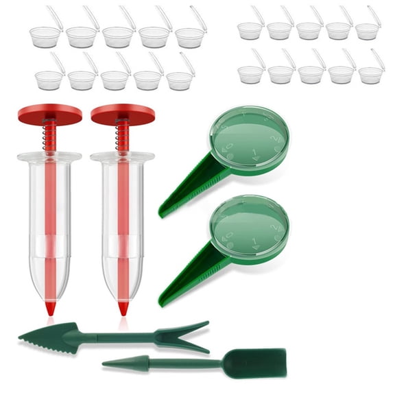 JUANCHENG for Mini Spreader Garden Tool kit Handheld Sowing Dispenser Manual Dibber Widger Set