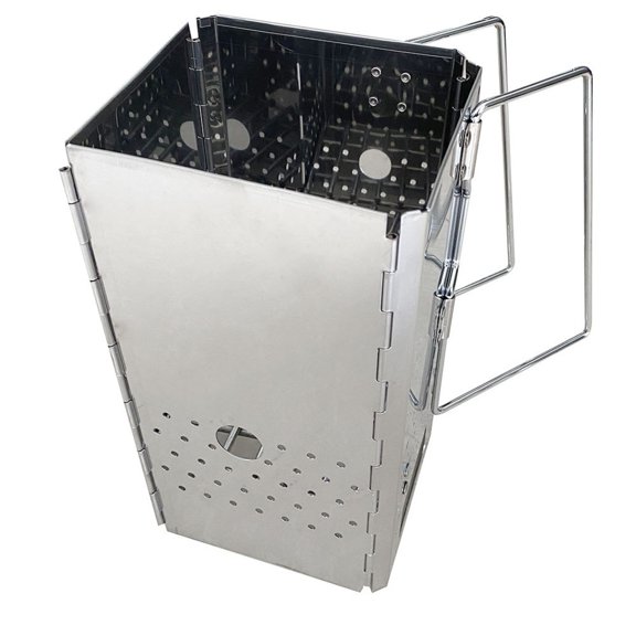 JUANCHENG for Premium Charcoal Starter Chimney Collapsible Chimney Starter for Charcoal Grill