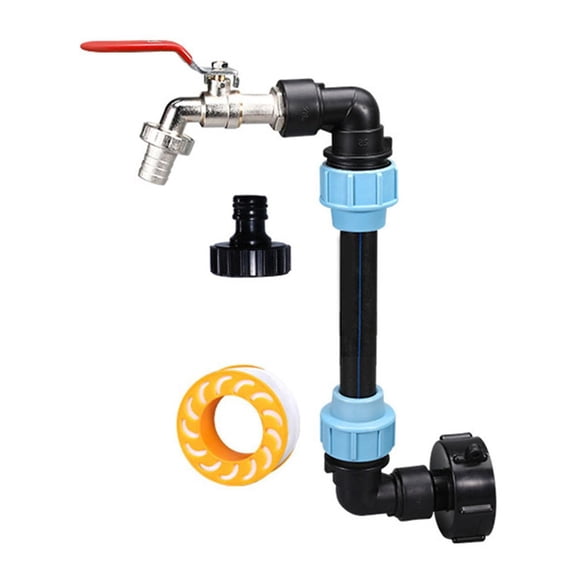 JUANCHENG for Versatile Plastic Elbow IBC Adapter: Quick Connect for Barrels! red