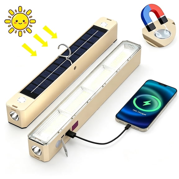 JUANGU 2500LM Magnetic Rechargeable LED Work Light, Portable Mechanic Flashlight for Garage Car Repair Emergency