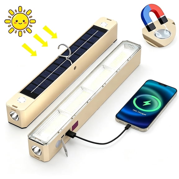 JUANGU 2500LM Magnetic Rechargeable LED Work Light, Portable Mechanic Flashlight for Garage Car Repair Emergency