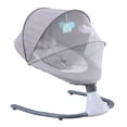 thumbnail image 1 of JUANYU Electronic Baby Swing with Smart Remote,Washable Design,0-18 Months,Grey, 1 of 10