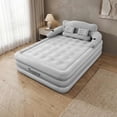 thumbnail image 1 of JUANYU Air Mattress with Headboard & Pump, Inflatable Portable Foldable Inflatable Mattress,Air Couch Sofa Bed,Gray, 1 of 7