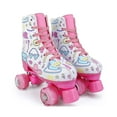 thumbnail image 1 of JUANYU Roller Skates,Thick Hard Shell Toe with Flash Lights Wheels,Cartoon White(Women's 8.5/Men's 7), 1 of 8