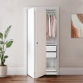 thumbnail image 1 of JUBEST 36"x80" 1 Panel White Primed Hollow-Core Composite Interior Bifold Closet Door, 1 of 8