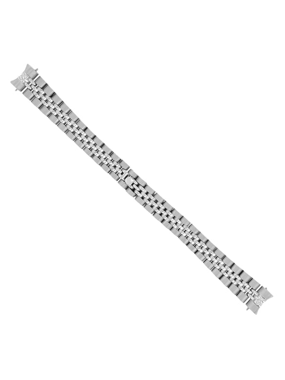 JUBILEE WATCH BAND BRACELET, 13mm, Silver, Compatible With 26MM ROLEX DATEJUST 13MM HIDDEN CLASP S/STEEL