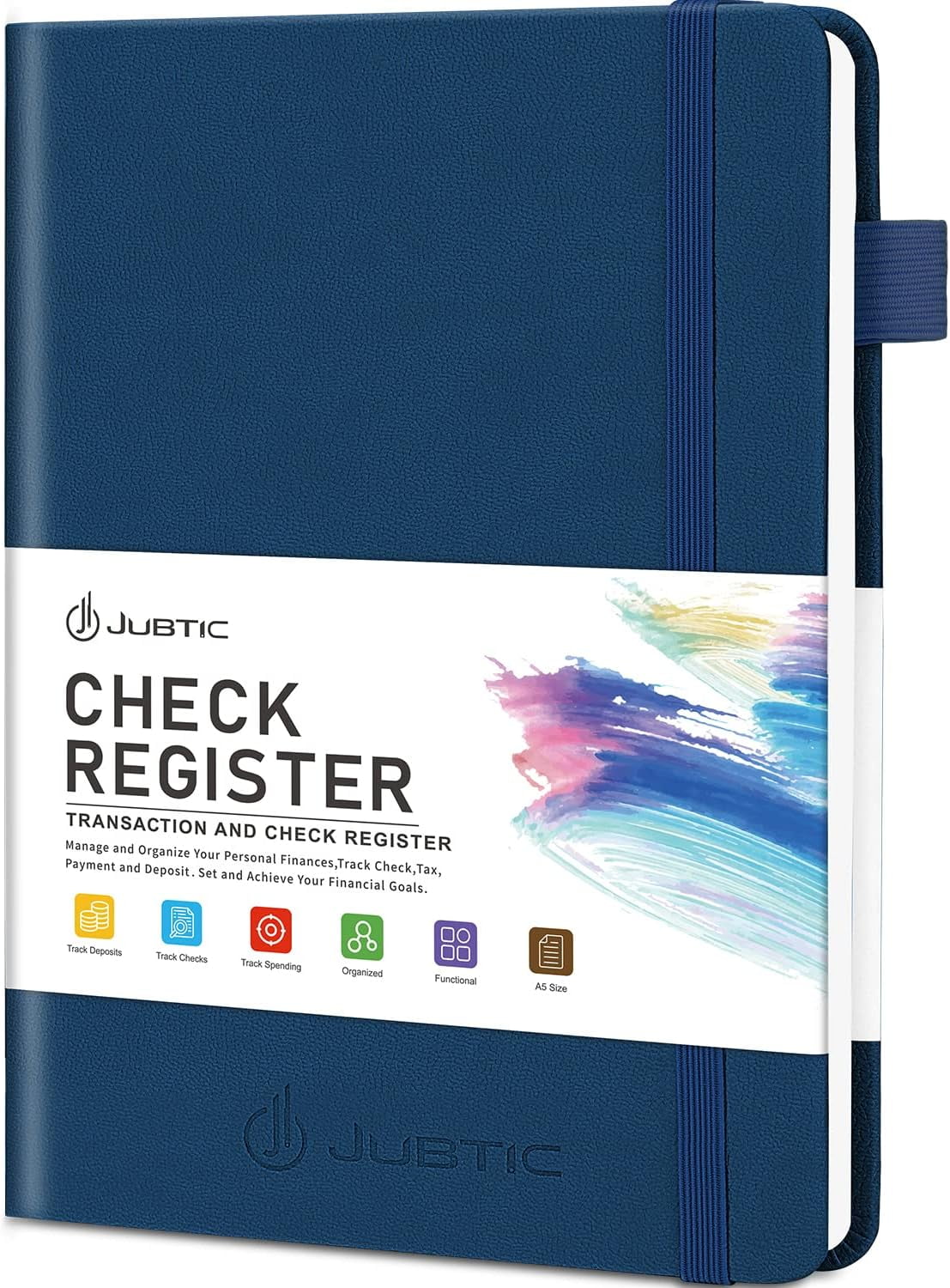 JUBTIC A5 Check Registers for Personal Checkbook, Ledger Transaction