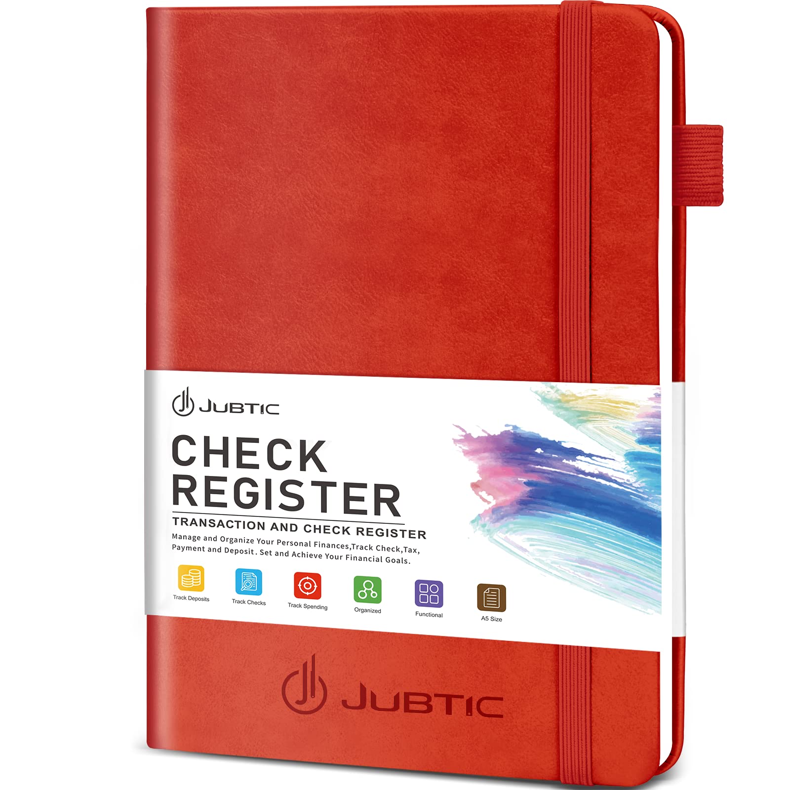 JUBTIC Check Registers for Personal Checkbook, Checkbook Log with Debit