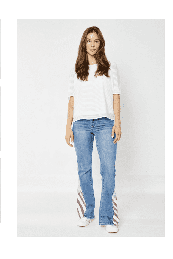 HIGH WAIST AMERICANA FLAG PRINT FLARE (30)