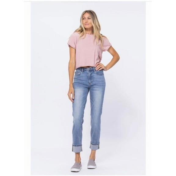 JUDY BLUE HIGH WAIST VINTAGE WASH BOYFRIEND (26)