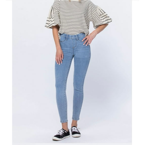 JUDY BLUE MID-RISE PULL ON SKINNY JEGGING