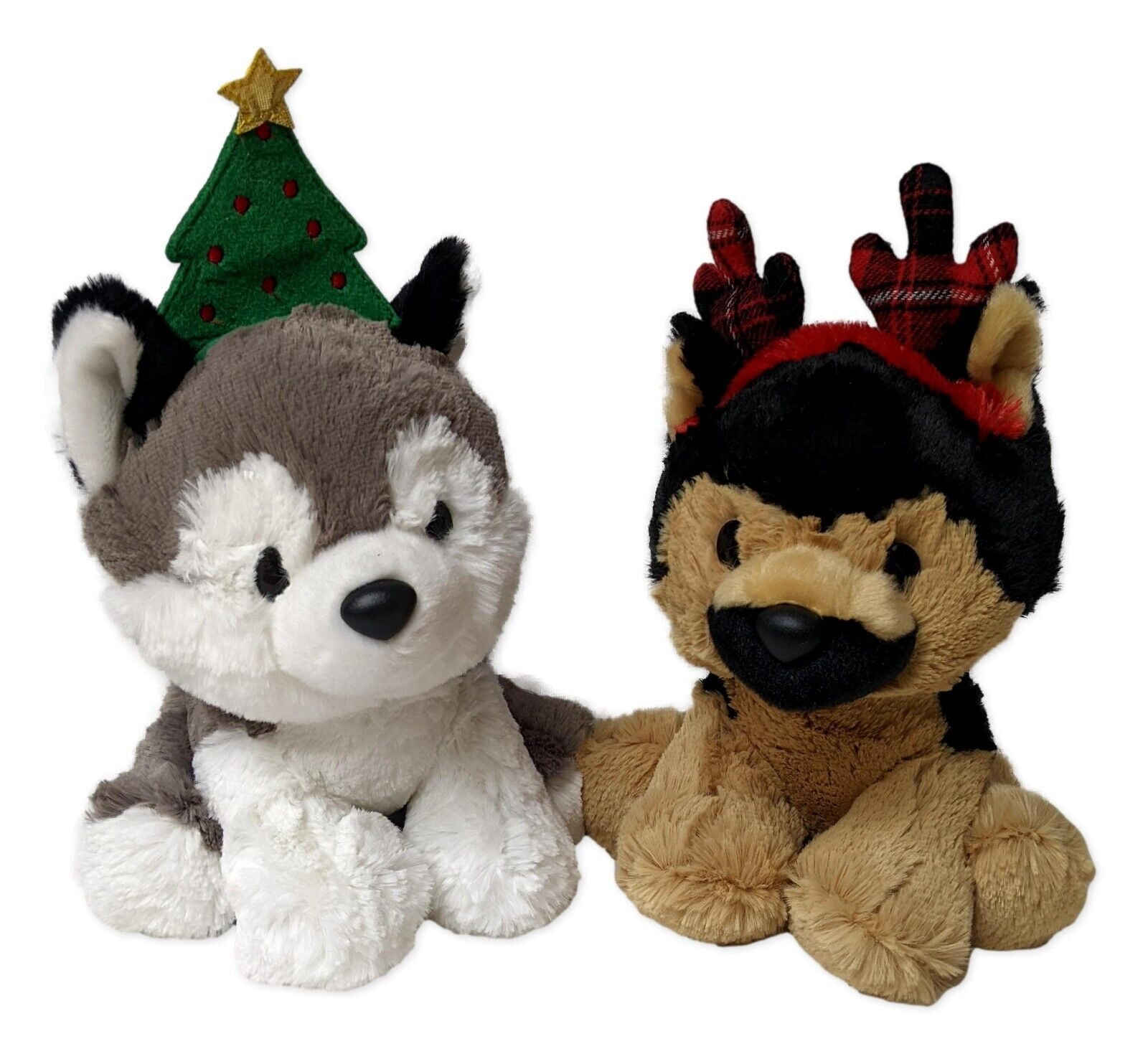 JUDY GERMAN SHEPHERD & KODY HUSKY Christmas Stuffed Animal Plush by ...