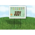 thumbnail image 1 of JUDY WELCOME BABY GREEN  18 in x 24 in Yard Sign Road Sign with Stand, 1 of 4