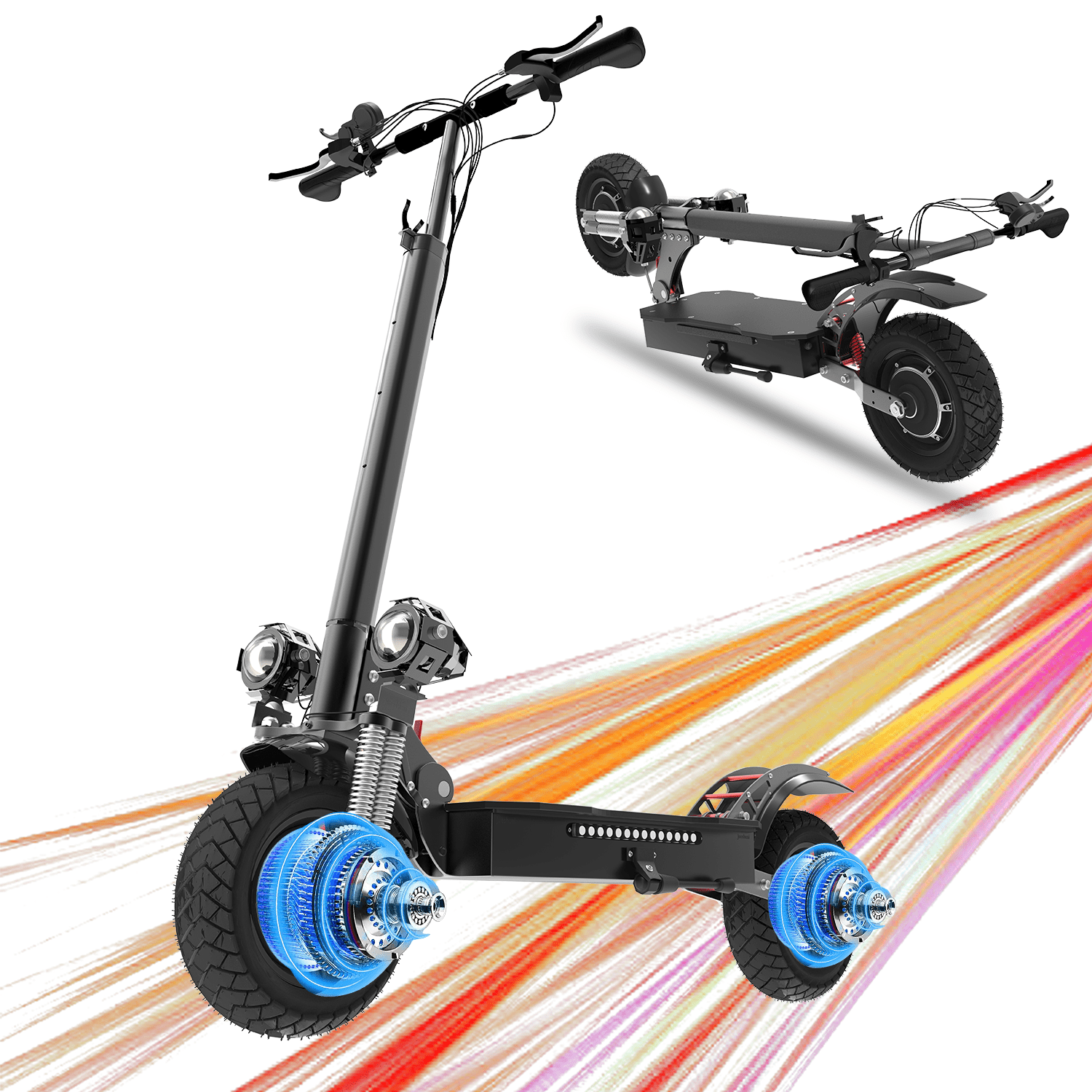 JUEXING 60V Off-Road Electric Scooter, 2600 Watt Dual Motor JUEXING 60V Off-Road Electric Scooter, 2600 Watt Dual Motor