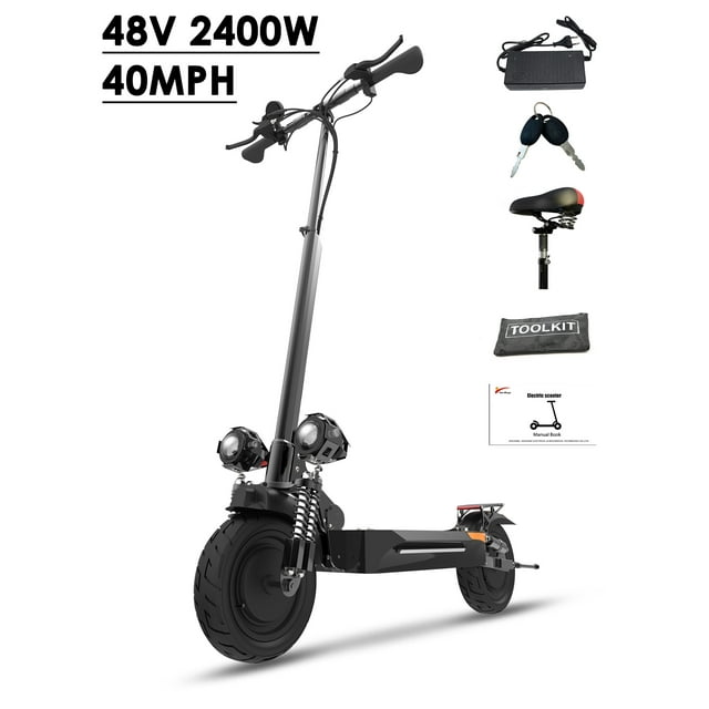 JUEXING Electric Scooter for Adults, 2400W Motor Power, 40 mph Top Speed, 20.8Ah Lithium Battery