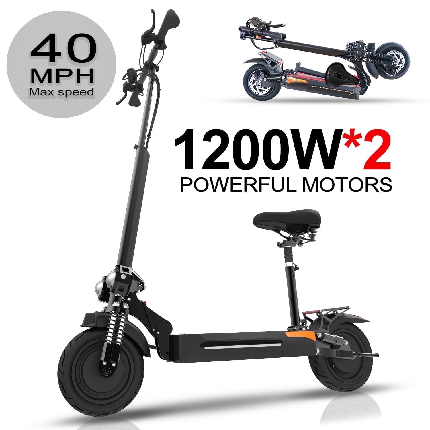 JUEXING Electric Scooter for Adults, 40 Miles Long Range JUEXING Electric Scooter for Adults, 40 Miles Long Range