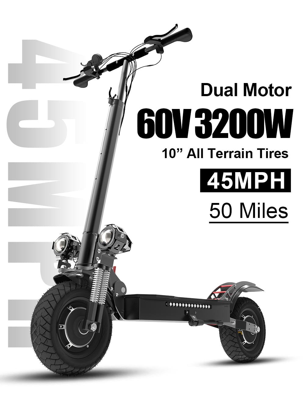JUEXING JX760 Electric Scooter, 60V 3200W Dual Motor, up to 46 MPH Speed & 50 Miles, Maximum load of 330 pounds Adult Escooter JUEXING JX760 Electric Scooter, 60V 3200W Dual Motor, up to 46 MPH Speed & 50 Miles, Maximum load of 330 pounds Adult Escooter