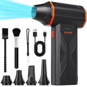 JUFINX 2-in-1 Compressed Air Duster,with Vacuum Pumping of Storage Bag, 150000 RPM Electronic Air Blower, Portable Cleaner for Laptop,PC,Car, Keyboard