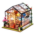 thumbnail image 1 of JUGAAD LIFE DIY Miniature House Kit, Mini Dollhouse Accessories Wooden Furniture Kit with LED Light, Tiny House Model, Birthday Gifts for Adults and Teens, 1 of 9