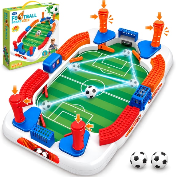 JUGAAD LIFE Mini Foosball Table Game, Soccer Board Games for Kids, Indoor Interactive Sports Games, Birthday Gift Family Party Toys for Boys Girls 3 4 5 6 7 8 12 Years Old
