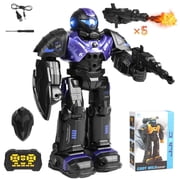 JUGAAD LIFE RC Robot Toys for Kids, Smart Remote Control Robot with Talking, Singing, Dancing, Programmable Interactive Gesture Sensing, Gifts for Boys Girls Age 3 4 5 6 7 8-12 Years Old Purple