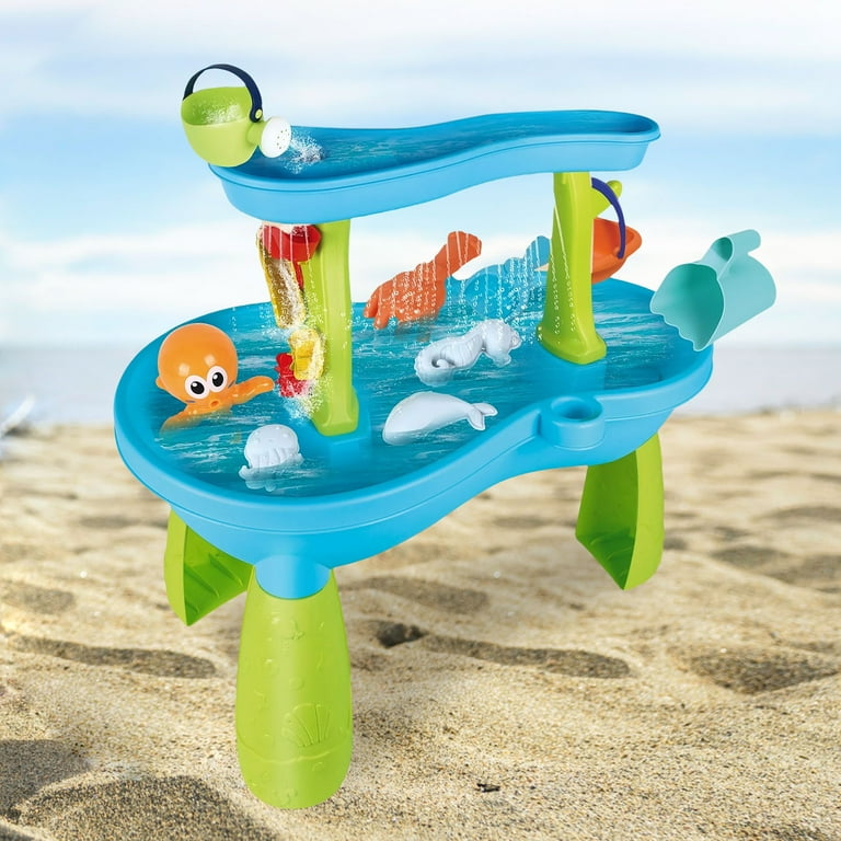 JUGAAD LIFE Water Table Toys for Toddlers, 2-Tier Rain Showers