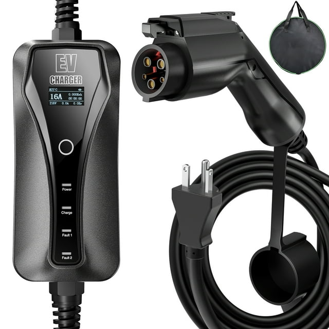 Illustration of Portable Ev Charger For Nissan Electric