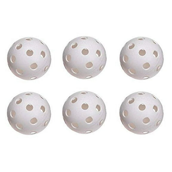 JUGS Sports Pickleballs (6 Pack, White)