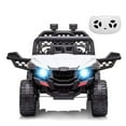 thumbnail image 1 of Sakiyr 12V Kids Ride On Car Off-Road with Parent Remote Control, Spring Suspension, LED Lights, Open Doors, Safety Belt, AUX Port, Music, Spring Suspension, 1 of 7