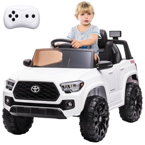 Sakiyr Licensed Toyota Tacoma 12V Kids Ride On Car, Kids Electric Vehicles with Parent Remote Control Spring Suspension Safety Belt, Soft Start, Led Headlight, Age for 37-72 Months