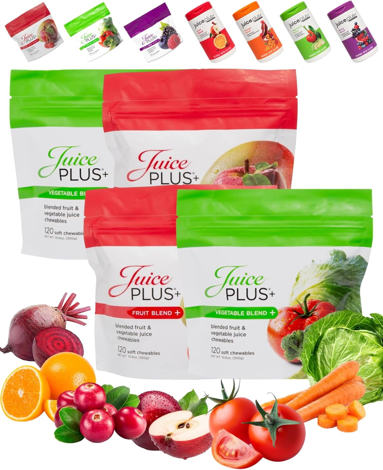 JUICE PLUS CHEWABLES ORCHARD & GARDEN BLEND BAGS 2 EACH