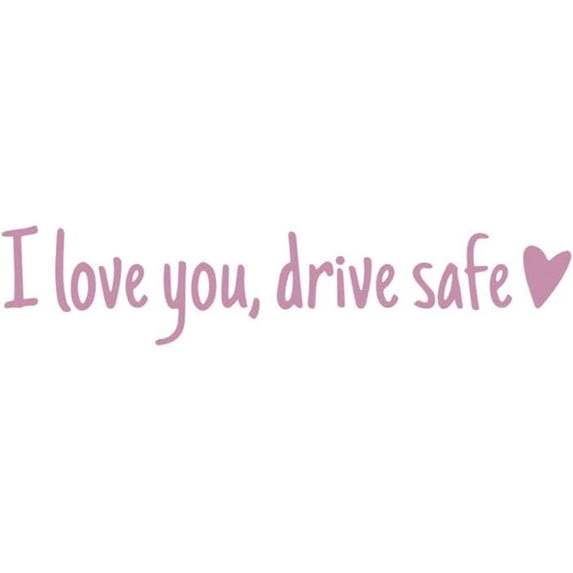 JUICEASE 2pcs I Love You Driving Safe Mirror Sticker,Rearview Mirror Decal Vinyl Letters Stickers, Special Care Safe Stickers for Vehicles, Glass, Windows, Laptops,Car Accessories and Driver Gift