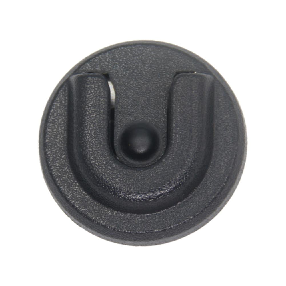 Universal Ham Radio/Handheld Micorphone/CB Mic Aluminum Alloy Bracket With Adhesive Back, Pre Drill Holes With Self-Tapping Screw For Baofeng Midland Kenwood Motorola Walkie-Talkie (Black