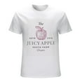 thumbnail image 1 of JUICY APPLE Men’s T-Shirt 100% Cotton Casual Short Sleeve Tops Gift Tee White L, 1 of 5