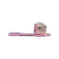 thumbnail image 1 of JUICY COUTURE Womens Pink Mixed Media Metallic Logo Embellished Hollyn Round Toe Slip On Slide Sandals Shoes 8 M, 1 of 4