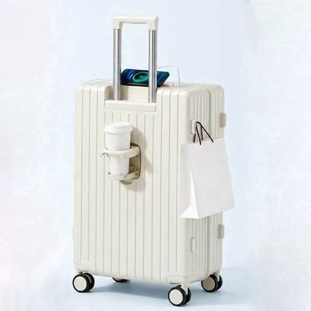 JUIKURY 20 inch Front‑Open Carry On Luggage, Hard Shell, USB, TSA Lock ...