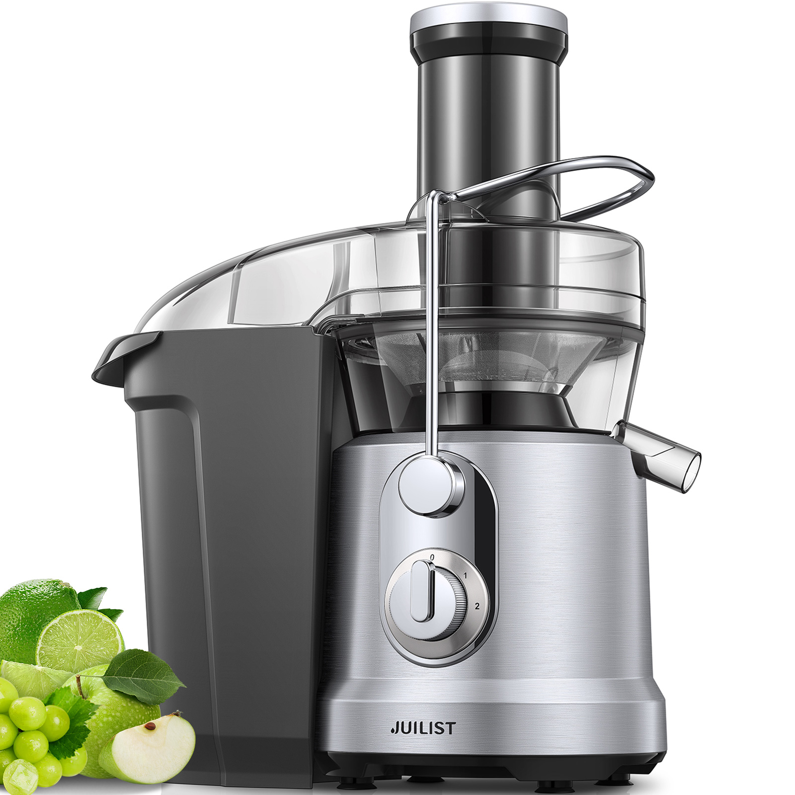 Gourmia 6 Speed Juicer Extractor with SelfClean Cycle, Stainless Steel