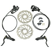 JUIN TECH DB1 MTB E-bike Hydraulic Dual-Piston Disc Brake Set w/160mm Rotor, Black #JT2263