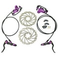 thumbnail image 1 of JUIN TECH DB1 MTB E-bike Hydraulic Dual-Piston Disc Brake Set w/160mm Rotor, Purple #T2268, 1 of 7