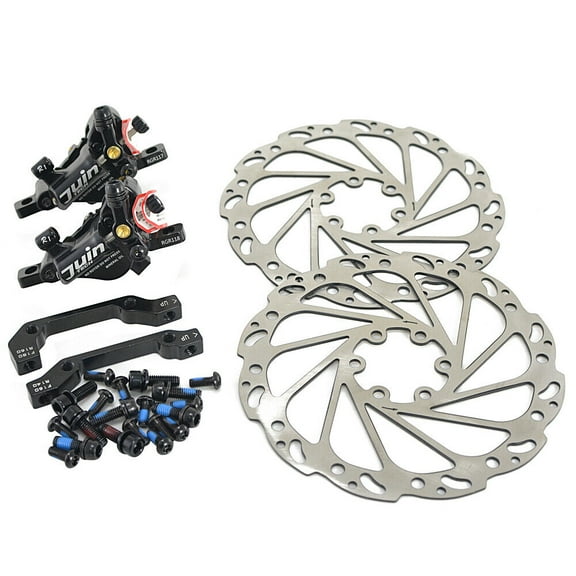 JUIN TECH R1 Hydraulic Road CX Disc Brake set 160mm w/ Rotor (Front+Rear), Black #JT1902