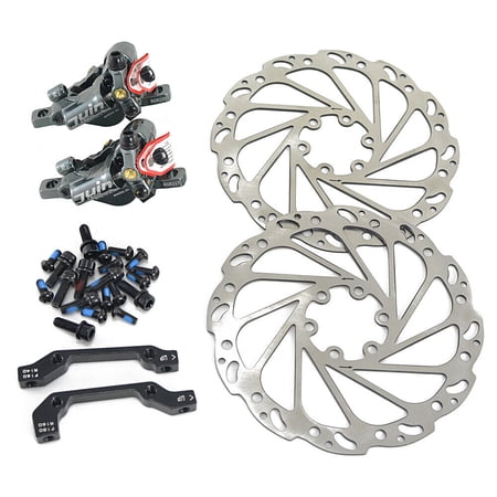 JUIN TECH R1 Hydraulic Road CX Disc Brake set 160mm w/ Rotor (Front+Rear), Gray #JT1905